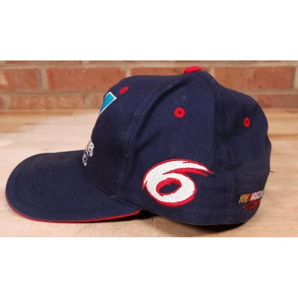 #6 Mark Martin Valvoline Checkered Flag‎ NASCAR Racing Corduroy Strapback Hat